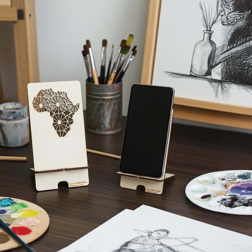 Cape Lasercut Cellphone Desk Stands Tableware Cape Lasercut