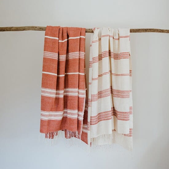 Ecru Adwa Woven Bath Towel - Lava Bathroom Accessories Ecru