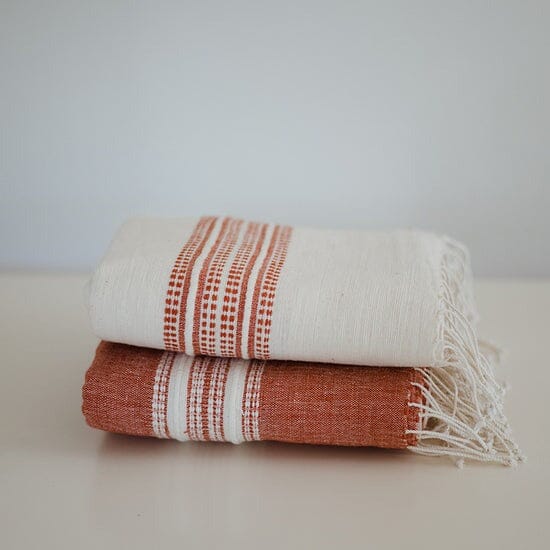 Ecru Adwa Woven Bath Towel - Lava Bathroom Accessories Ecru