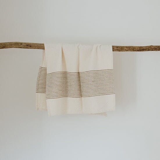 Ecru Skaap Woven Hand Towel - Olive Bathroom Accessories Ecru