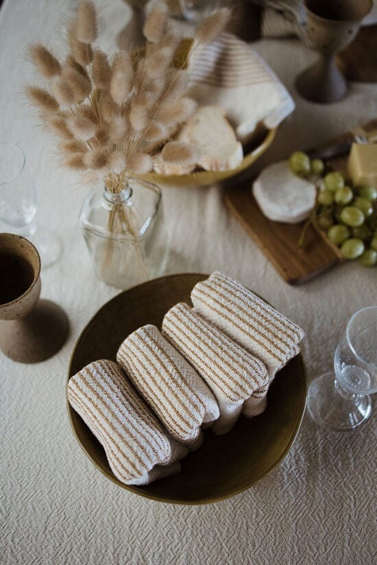 Ecru Skaap Woven Napkins - Mustard (set of 2) Kitchen Textiles Ecru