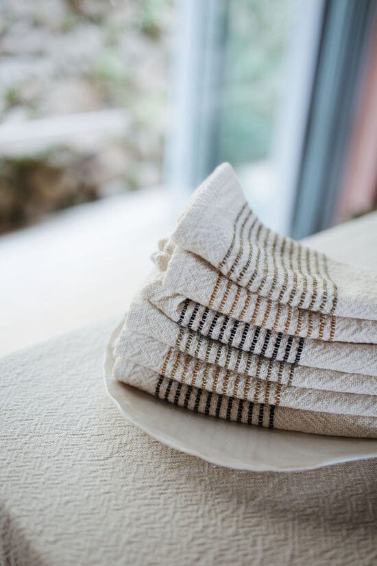 Ecru Skaap Woven Napkins - Mustard (set of 2) Kitchen Textiles Ecru