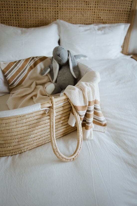 Ecru Woven Baby Blanket - Olive Afghans & Throws Ecru