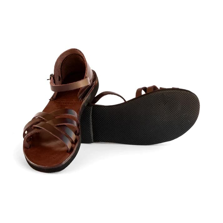 Groundcover Daisy Ladies Brown Leather Sandal Sandals Groundcover