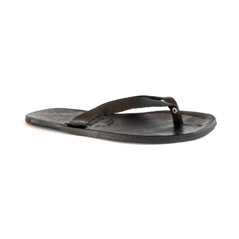 Groundcover Ladies Leather Slop - Black Sandals Groundcover