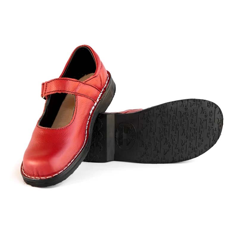 Groundcover Ladies Mary-Jane Shoe - Red Shoes Groundcover
