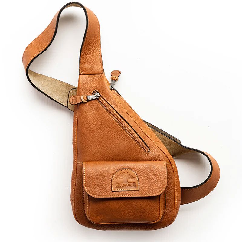 Groundcover Leather Body Bag Crossbody Bags Groundcover tan
