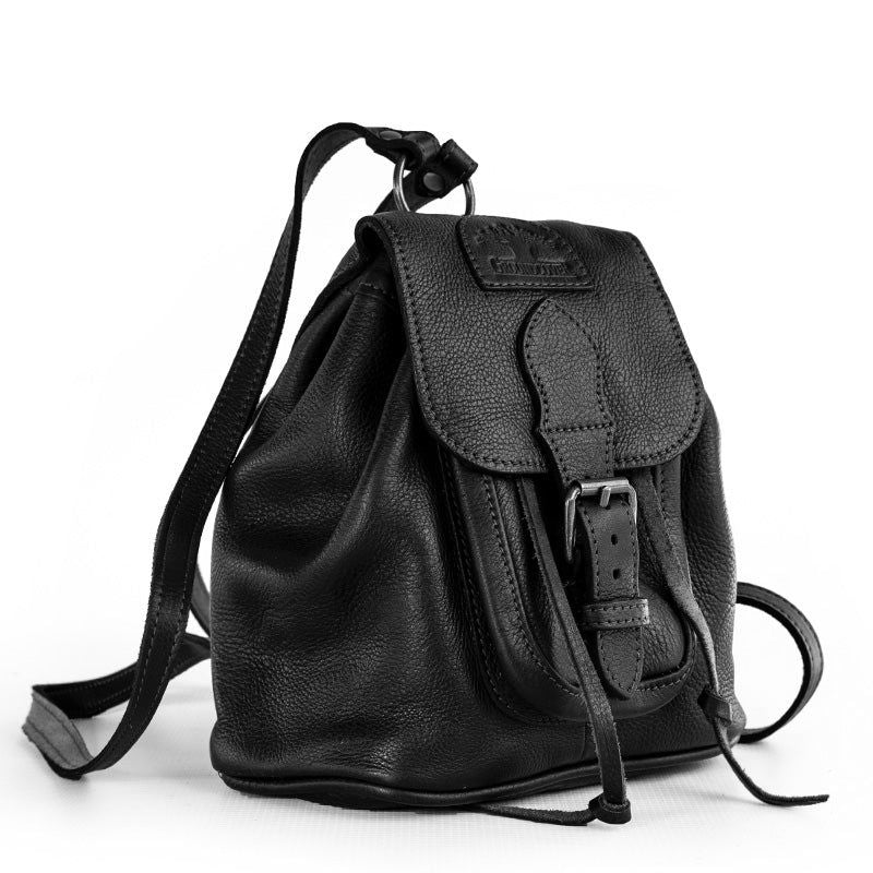 Groundcover Leather Tiny Rucksack Backpacks Groundcover black