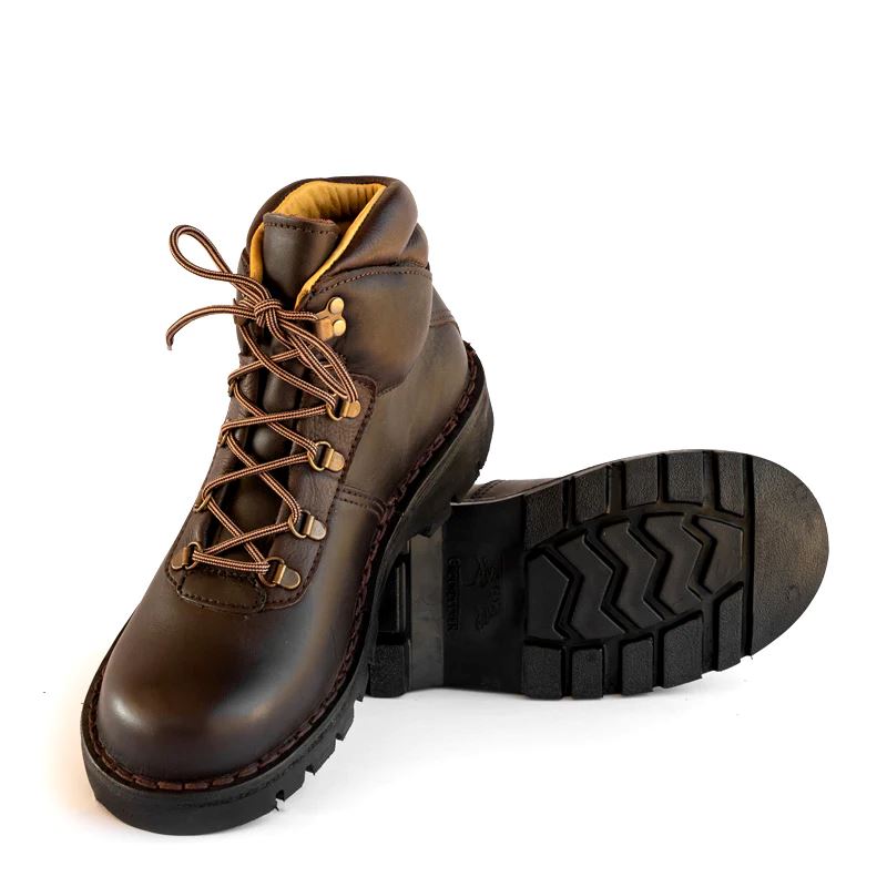 Groundcover Mens Berg Leather Boot - Brown Boots Groundcover