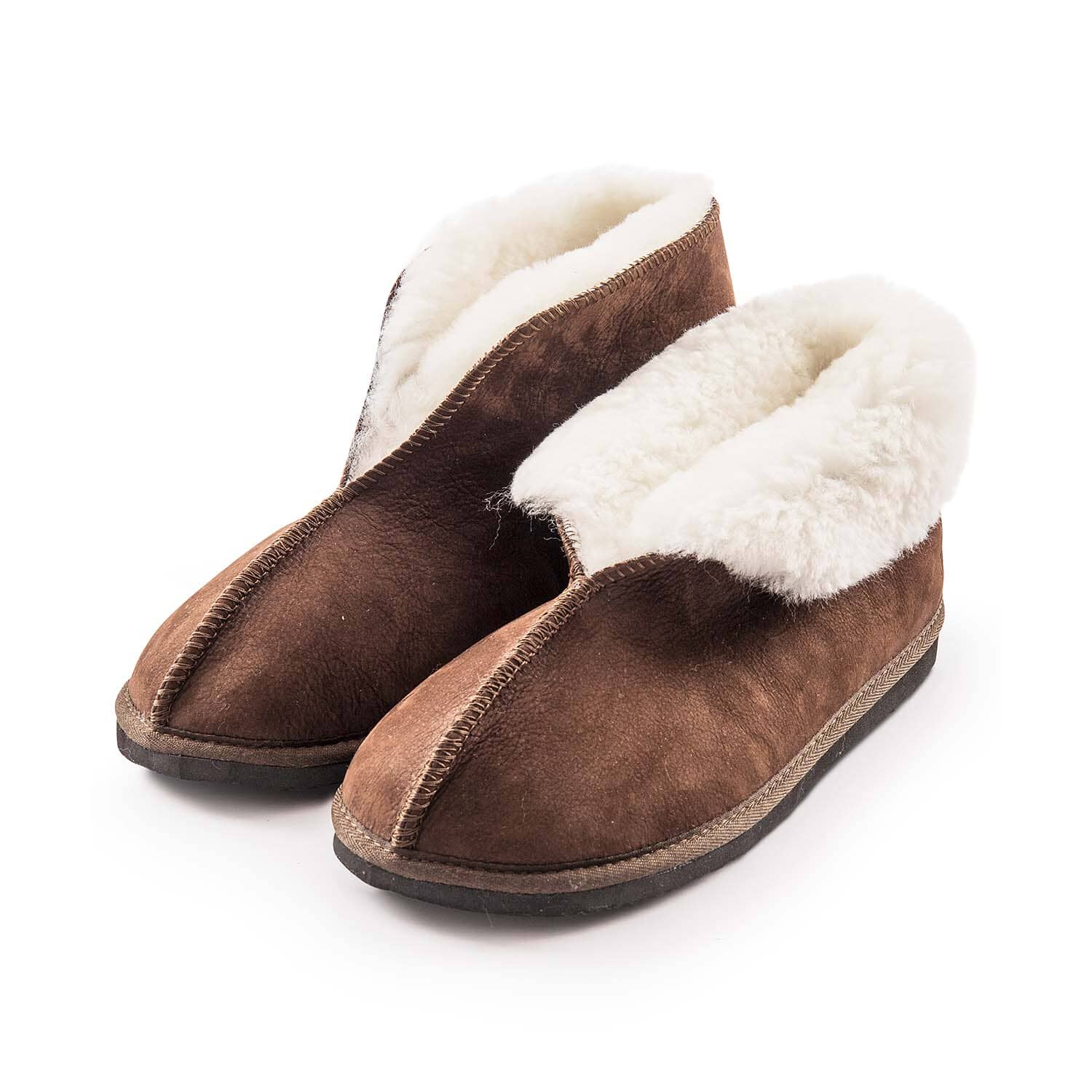 Karu Cuddles Sheepskin Slippers - Choc Brown Slippers Karu Slippers