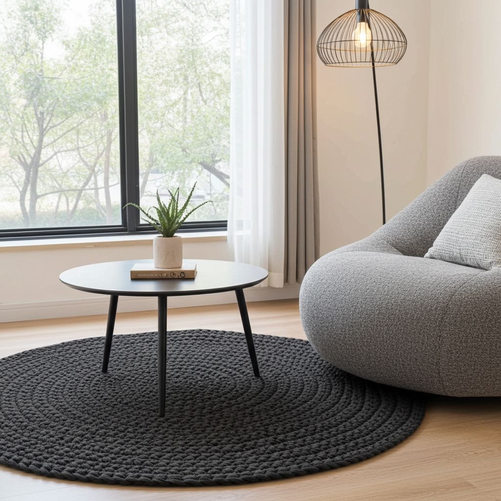 MBA Cotton Crochet Round Mats Rugs & Mats Made by Artisans