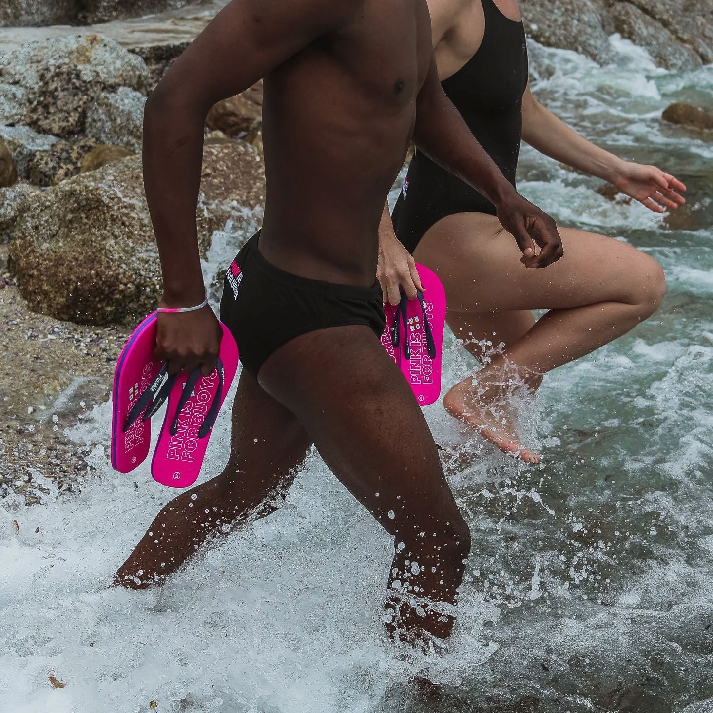 Plakkie NSRI 'Pink is for Buoys' Unisex Flip Flops Flip-Flops Plakkie