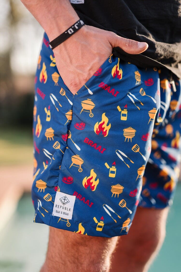 Republk Mens 'Braai' Swim Shorts Bottoms Republk