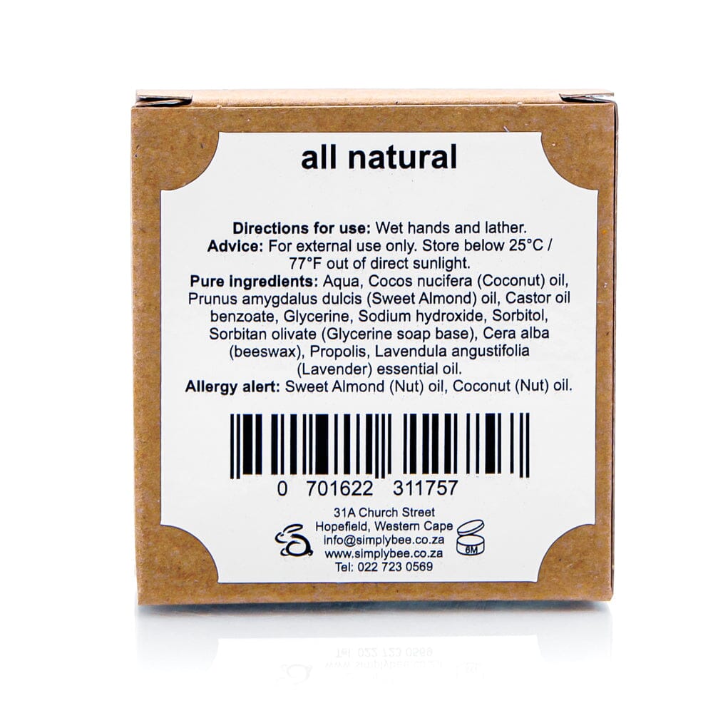 Simply Bee Lavender Beeswax Soap Bar 90g Soaps Simply Bee