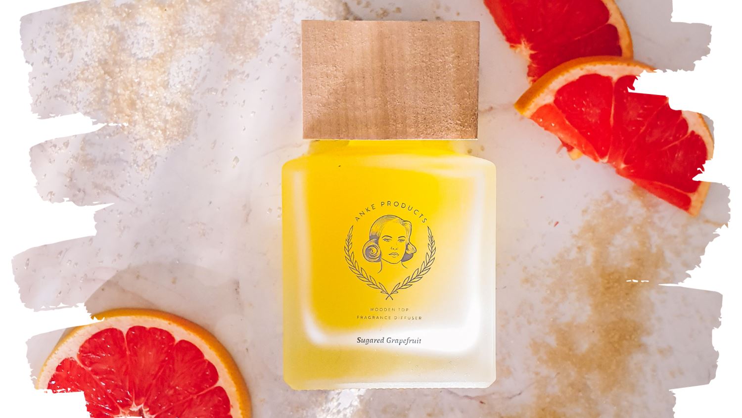 Anke Sugared Grapefruit Wooden Top Diffuser Home Fragrances Anke