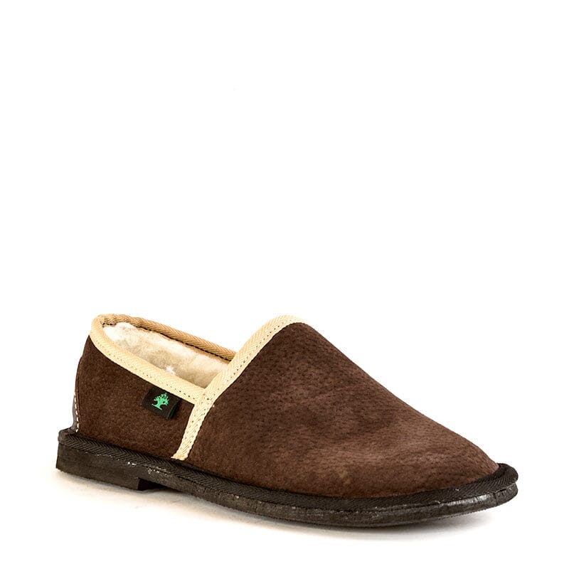 Groundcover Brown Wool Stokie Slippers Groundcover