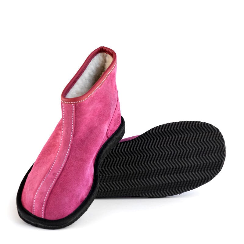 Groundcover Pink Wool Ankle Boot Boots Groundcover