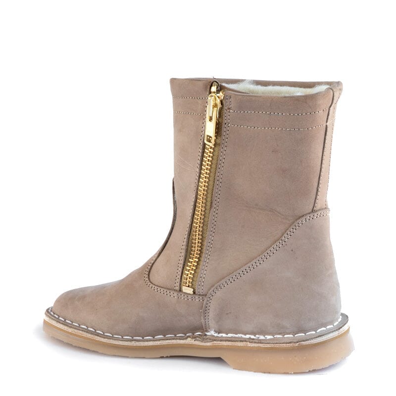 Groundcover Tamara Ladies Beige Wool Boots Boots Groundcover