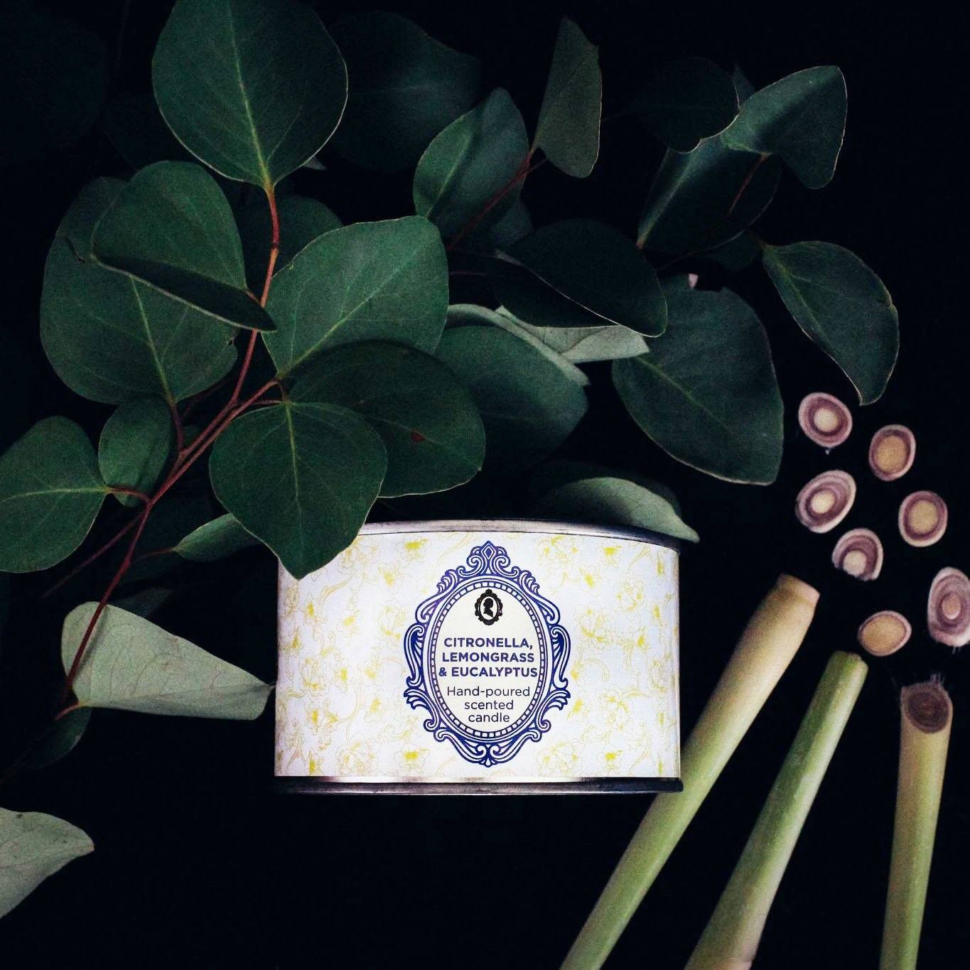 MIES Citronella, Lemongrass & Eucalyptus Scented Candle 250g Candles MIES