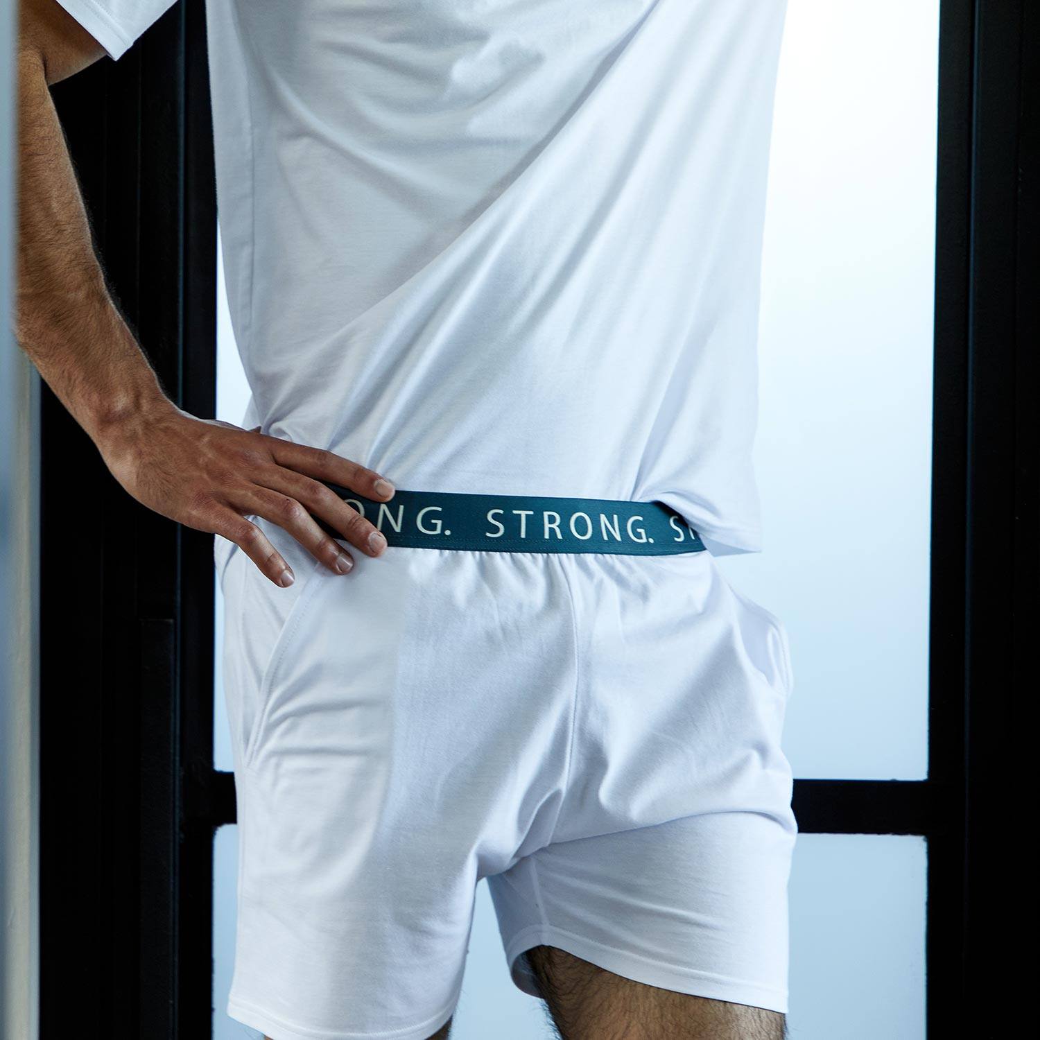 T-Shirt Bed Co Mens Shorts Bottoms T-Shirt Bed Co. XS White