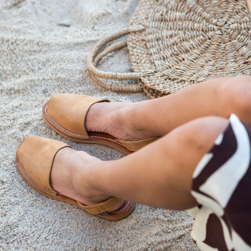 Veldskoen Namaqualand Daisy Tan Leather Sandal Sandals Veldskoen