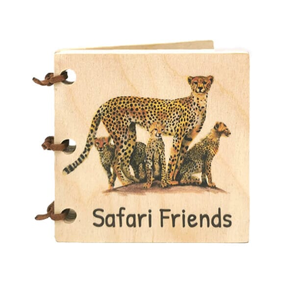 Envirokid Safari Friends Wooden Baby Book Books Envirokid 