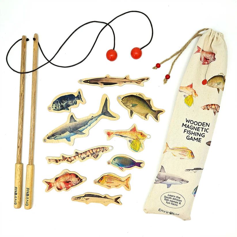 Envirokid Wooden Magnetic Fishing Game Toys Envirokid 