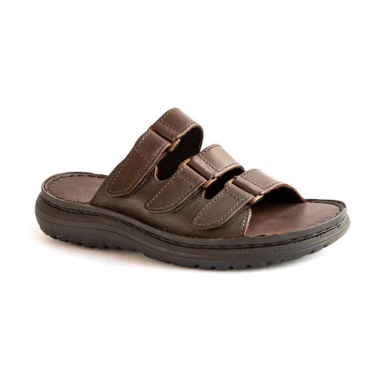 Groundcover Mens Centurion Leather Sandal - Brown Sandals Groundcover 