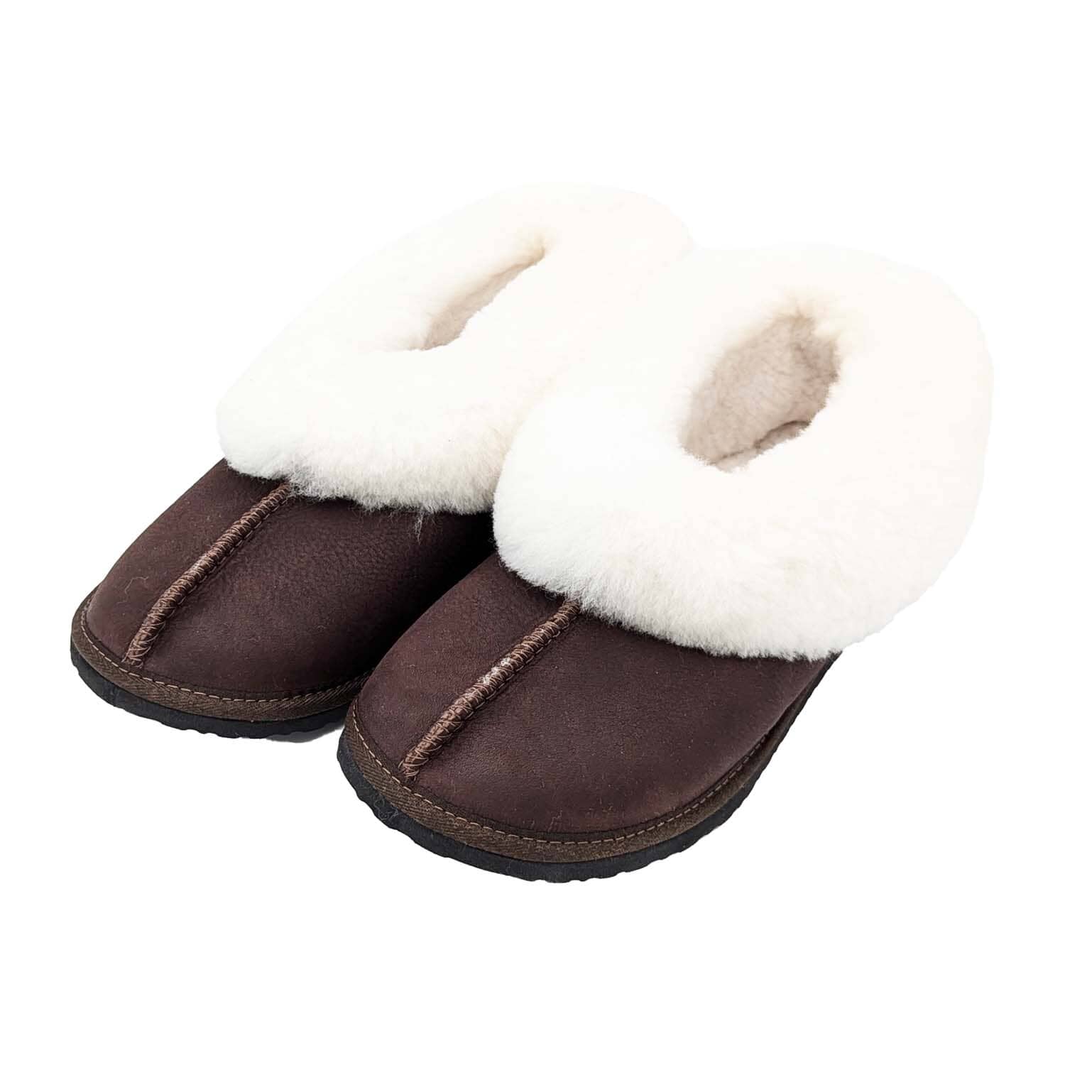Karu Cosy Sheepskin Slippers - Choc Brown Slippers Karu Slippers 3 Sheepskin 