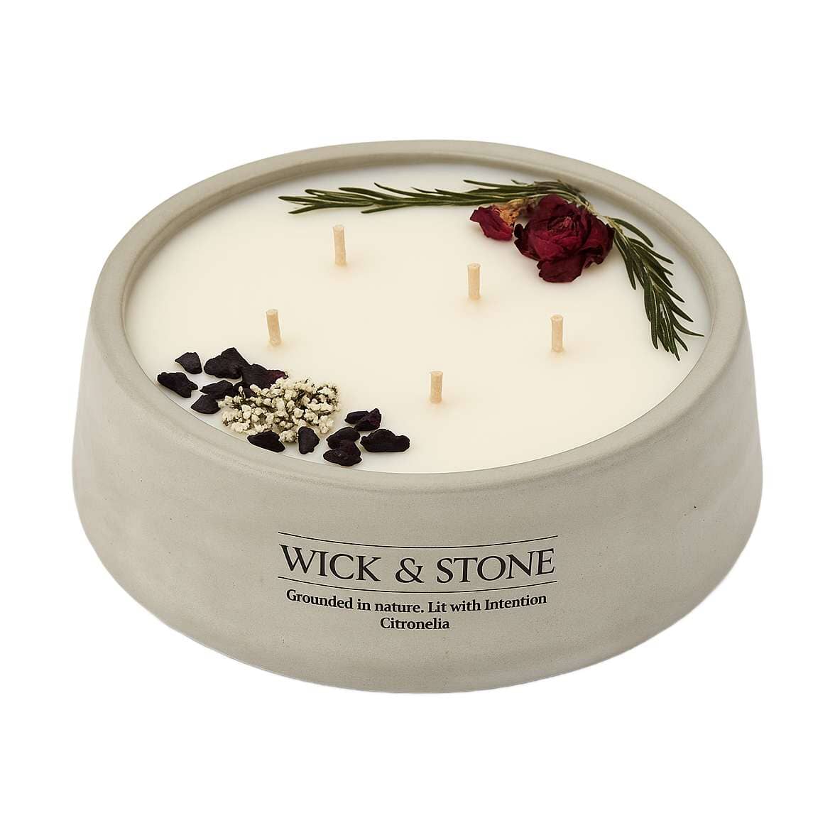 Wick & Stone 1kg Scented Artisanal Candle Candles Wick & Stone Citronella 