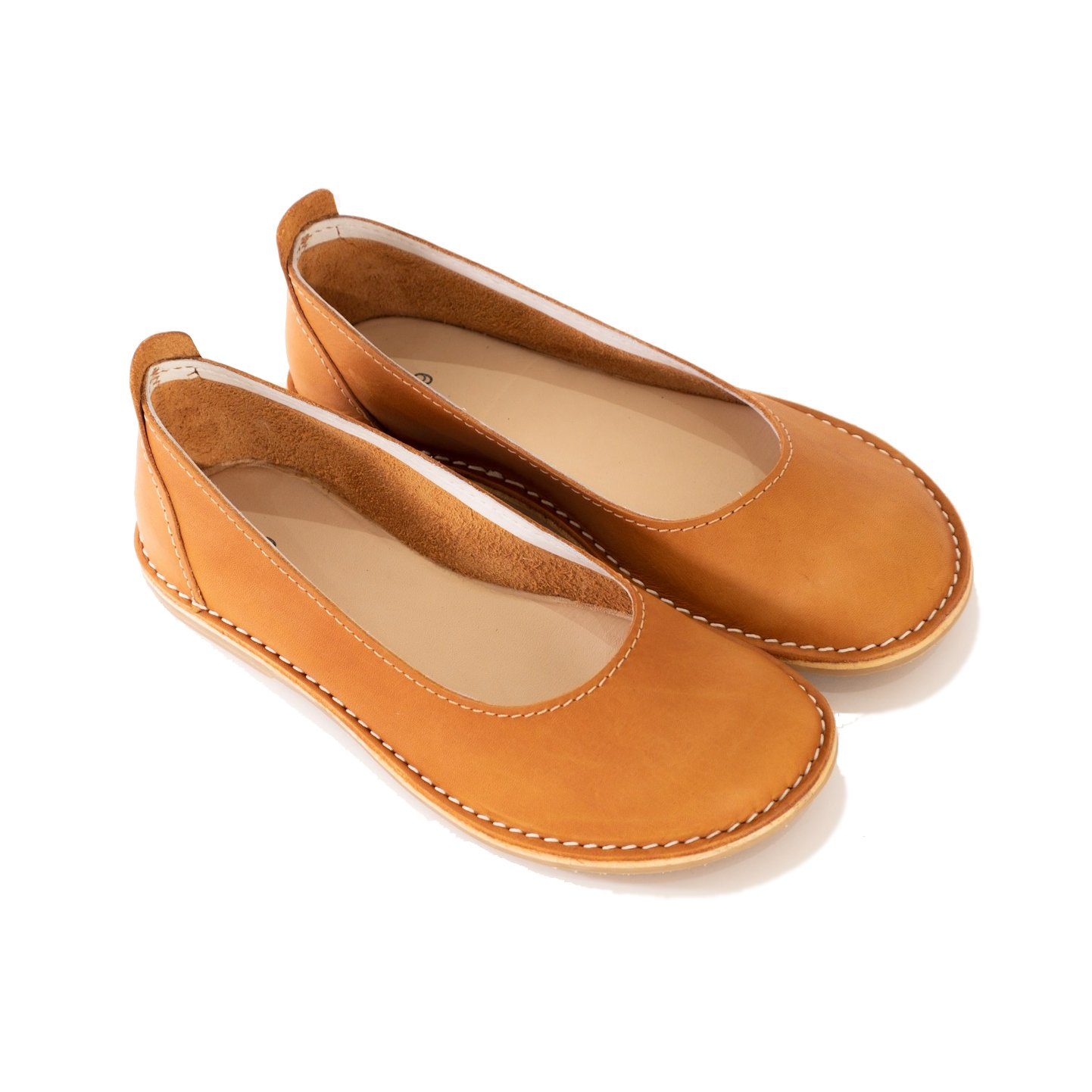 Bummel Zuri Plain Namib Leather Ballerina Shoe Shoes Bummel 