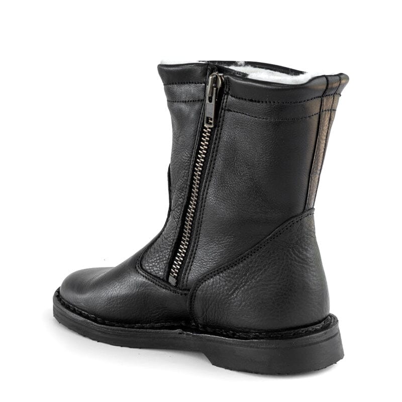 Groundcover Tamara Ladies Black Wool Boots Boots Groundcover 