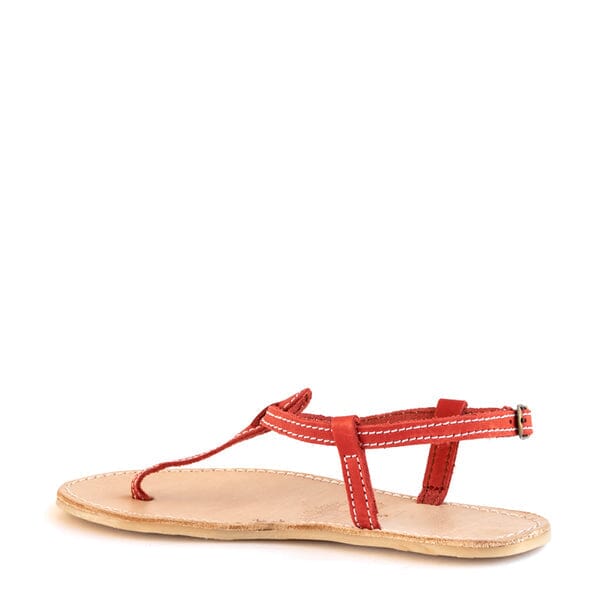 Groundcover Kate Ladies Red Leather Sandal Sandals Groundcover 