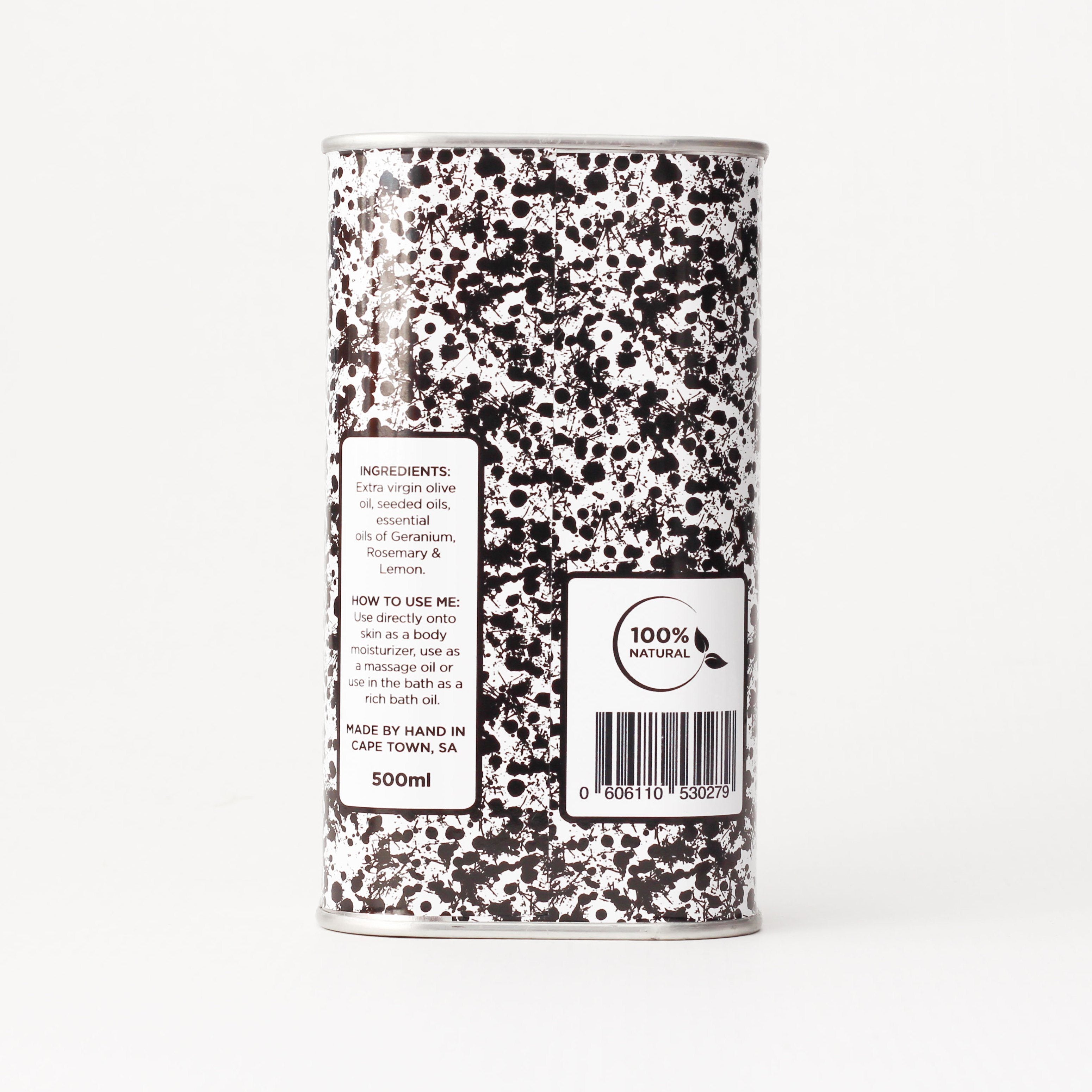 MIES Bath & Body Oil - Geranium, Rosemary & Lemon 500ml Body Moisturisers MIES 