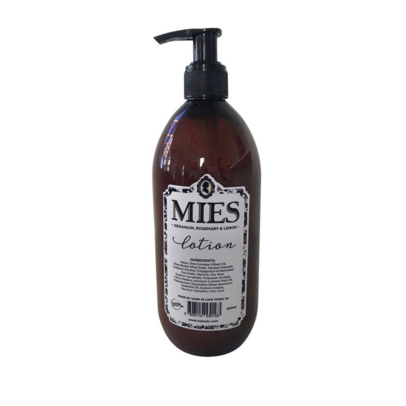 MIES Hand & Body Lotion - Geranium, Rosemary & Lemon 500ml Body Moisturisers MIES 