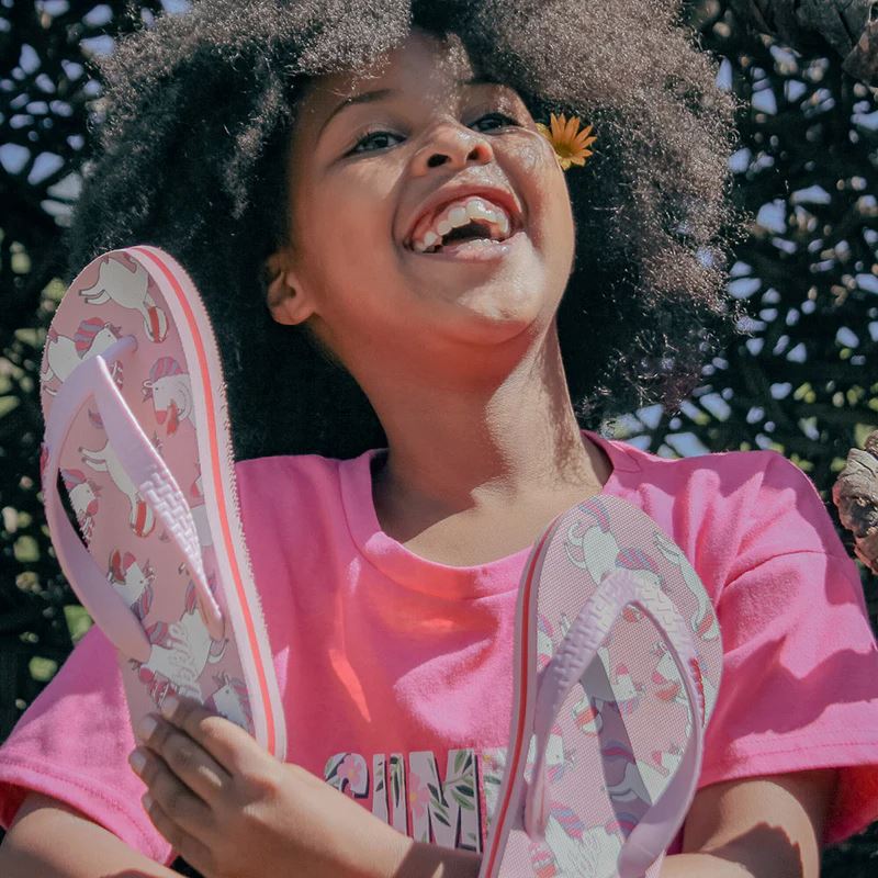 Plakkie Unicorn Pink Kids Flip Flops Kids Shoes & Boots Plakkie 