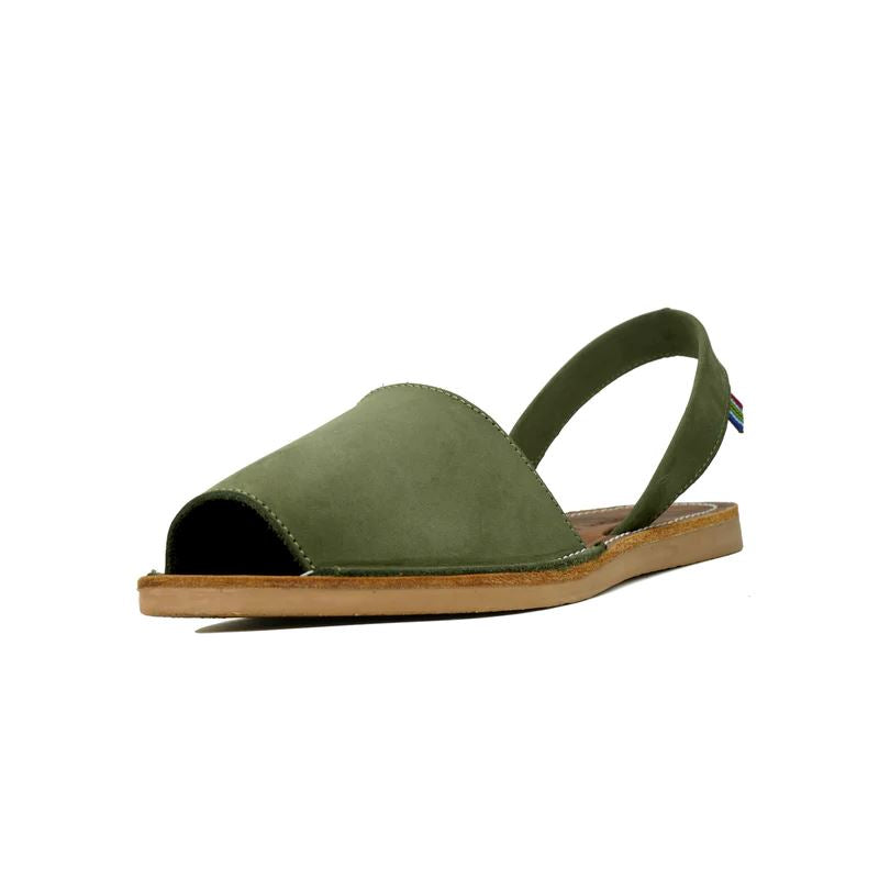 Veldskoen Namaqualand Aloe Olive Leather Sandal Sandals Veldskoen 